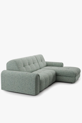 Ecksofa Cloud mit Stauraum und Schlaf-Funktion Stoff
